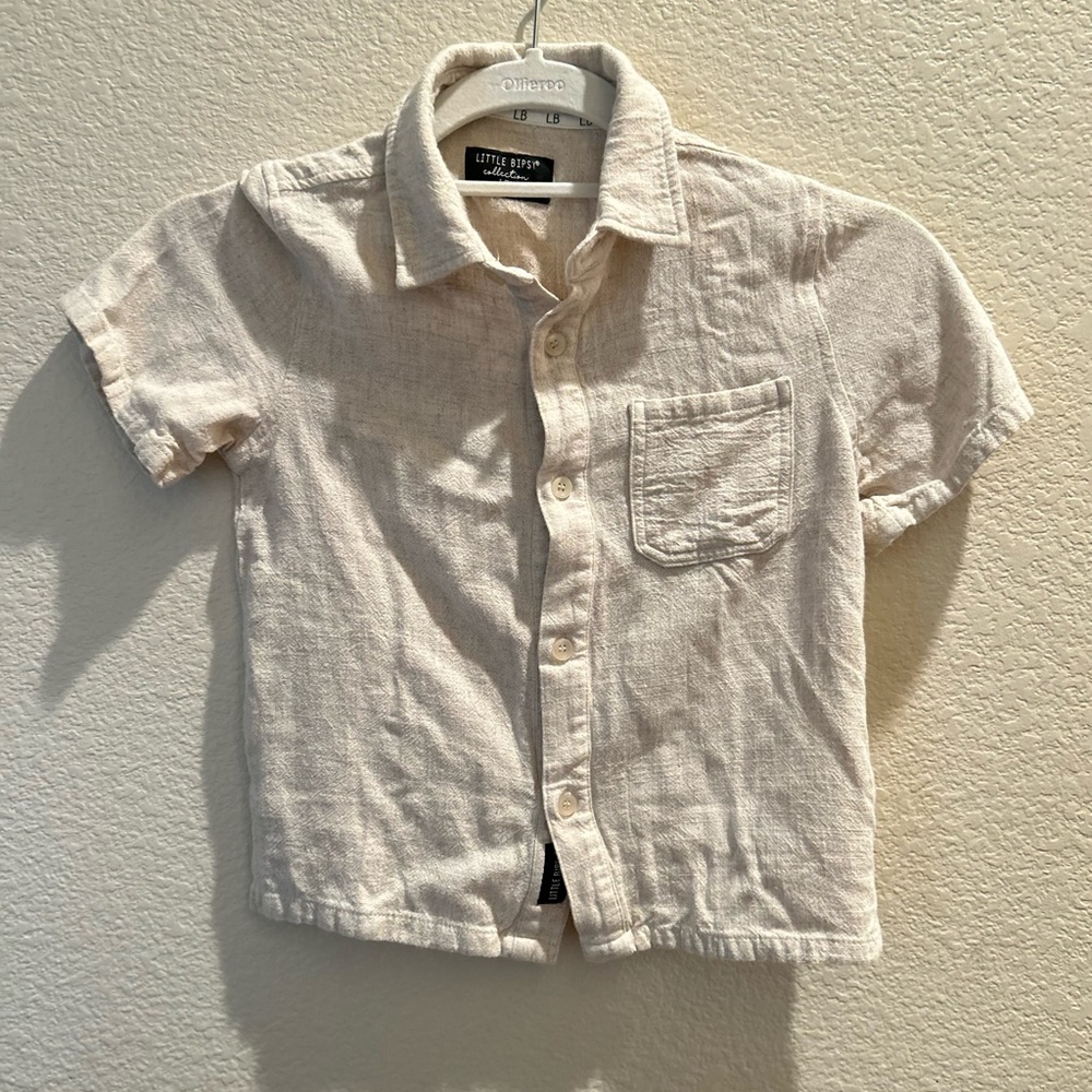Little bipsy linen button up